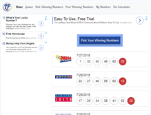 Tablet Screenshot of lottopicker.net